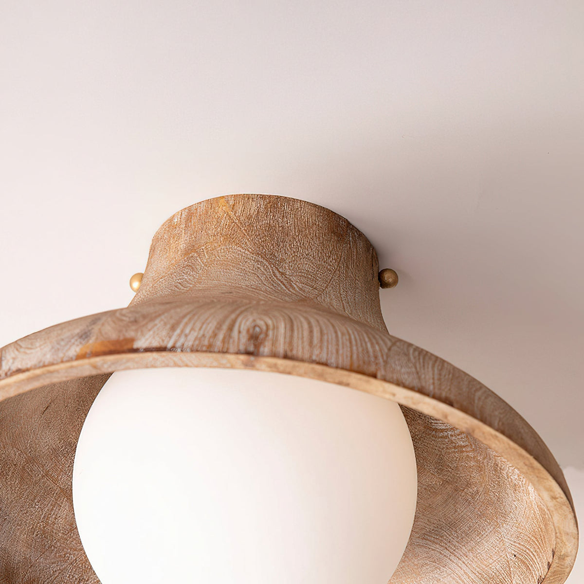 THE SYLAS Vlakke plafondlamp met gefloren ontwerp