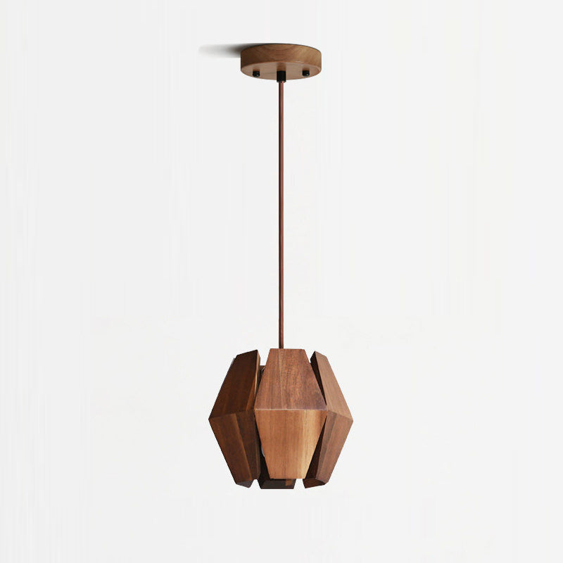 Kaden hanglamp van walnoothout