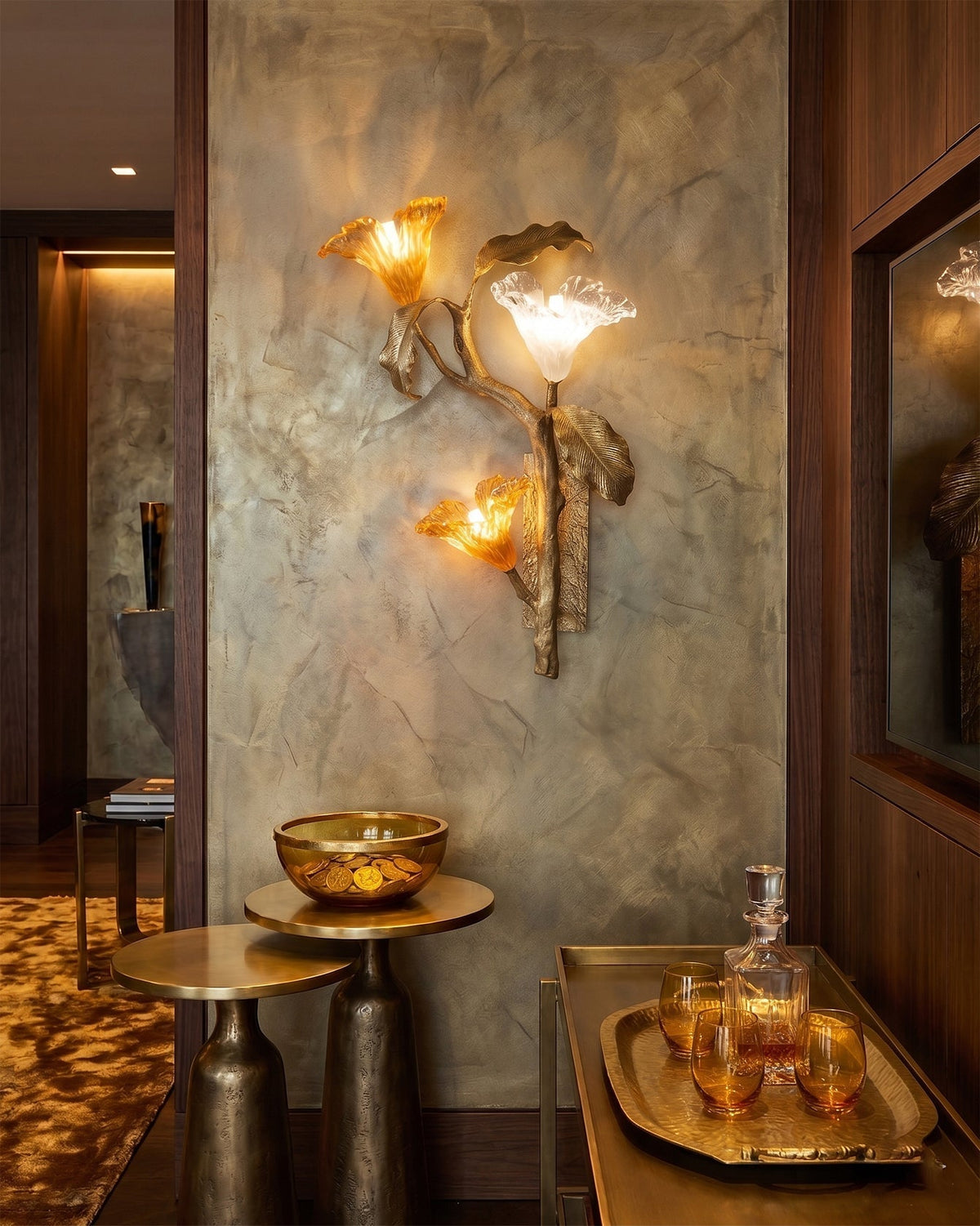 Orianaine Branch messing wandlamp