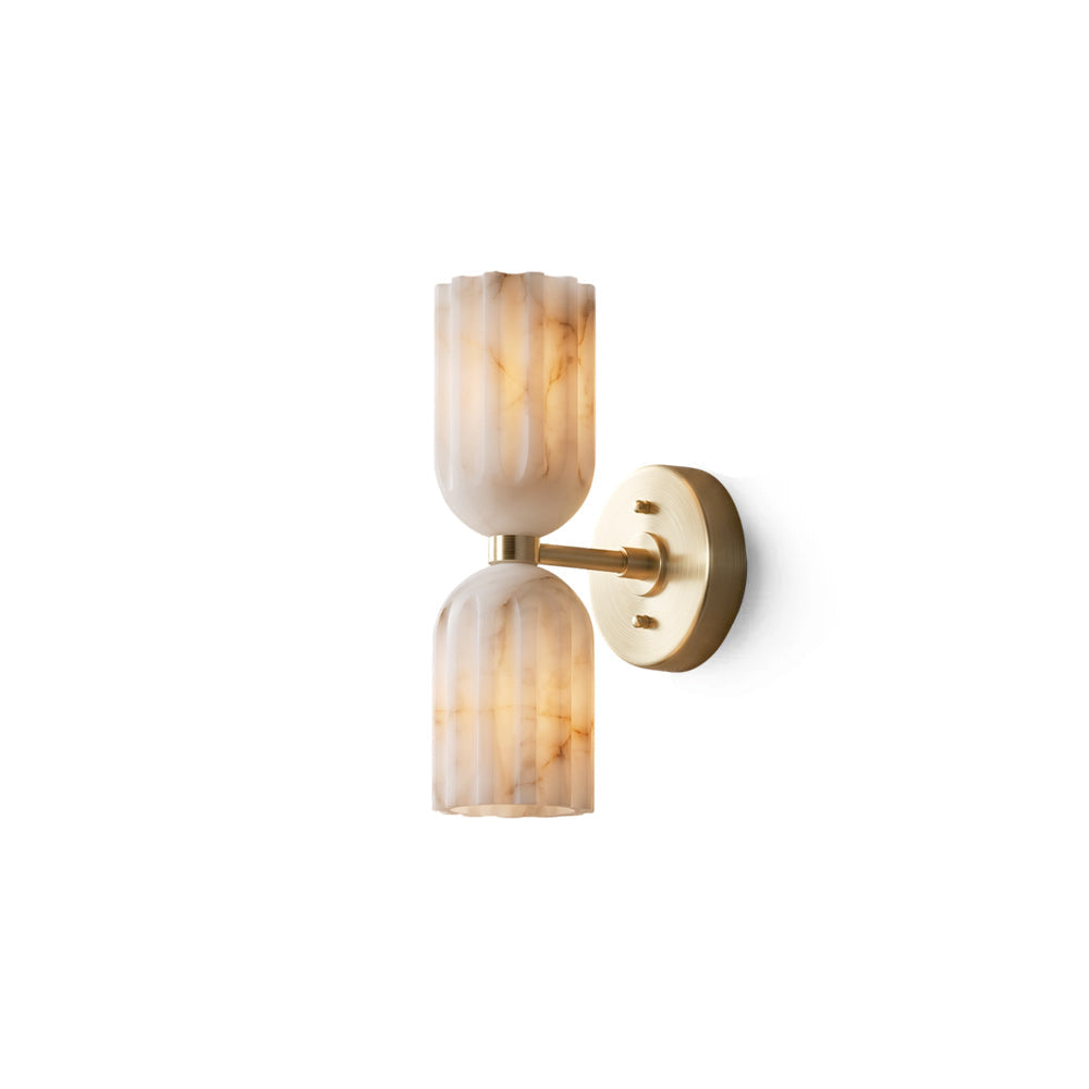 Amber albasten wandlamp