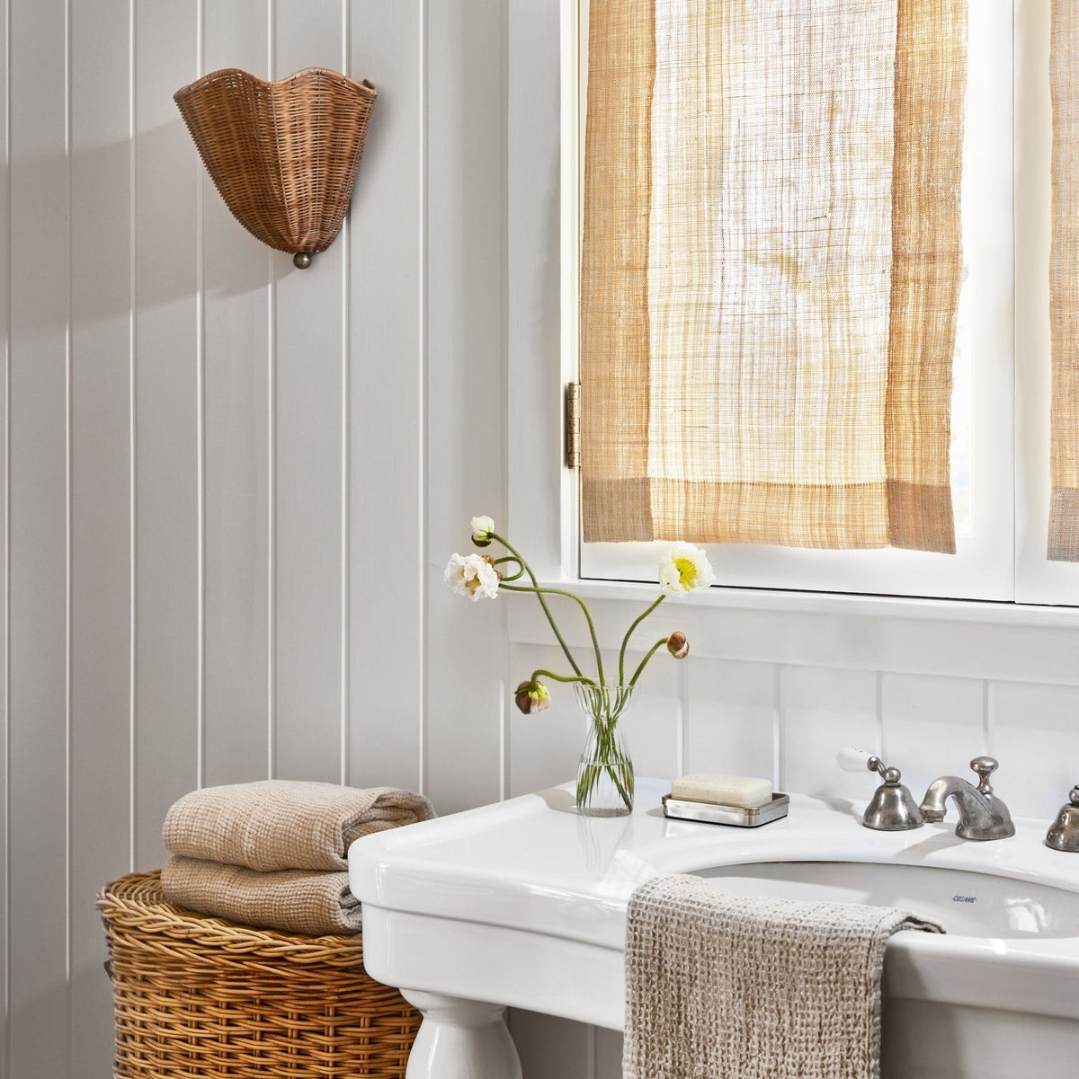 Lunero Rotan wandlamp