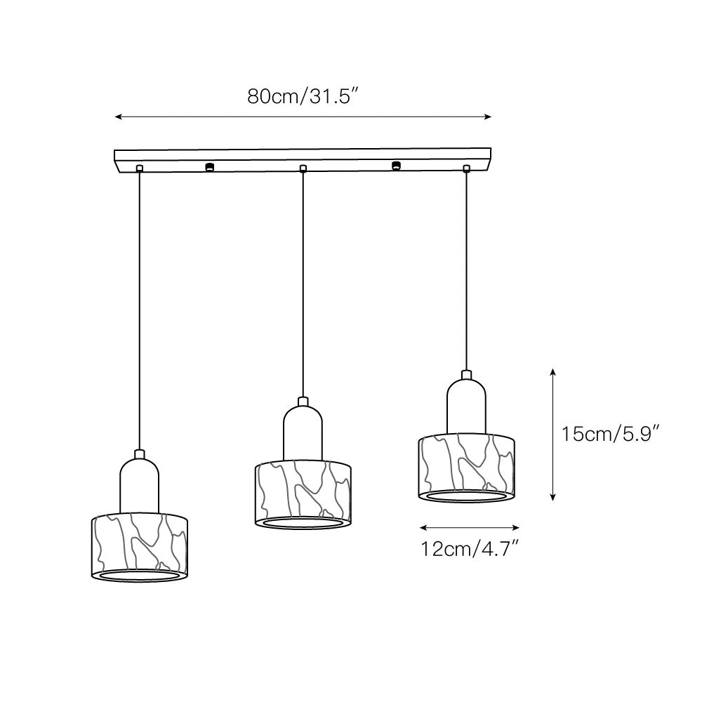 Flair marmeren hanglamp