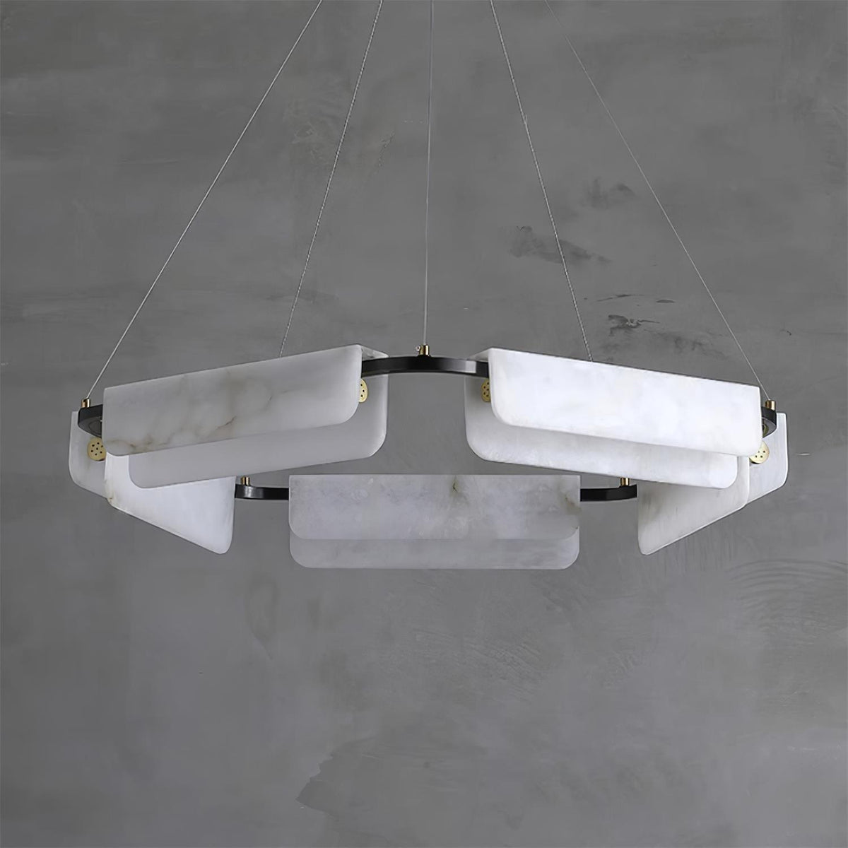 Circona hanglamp van albast