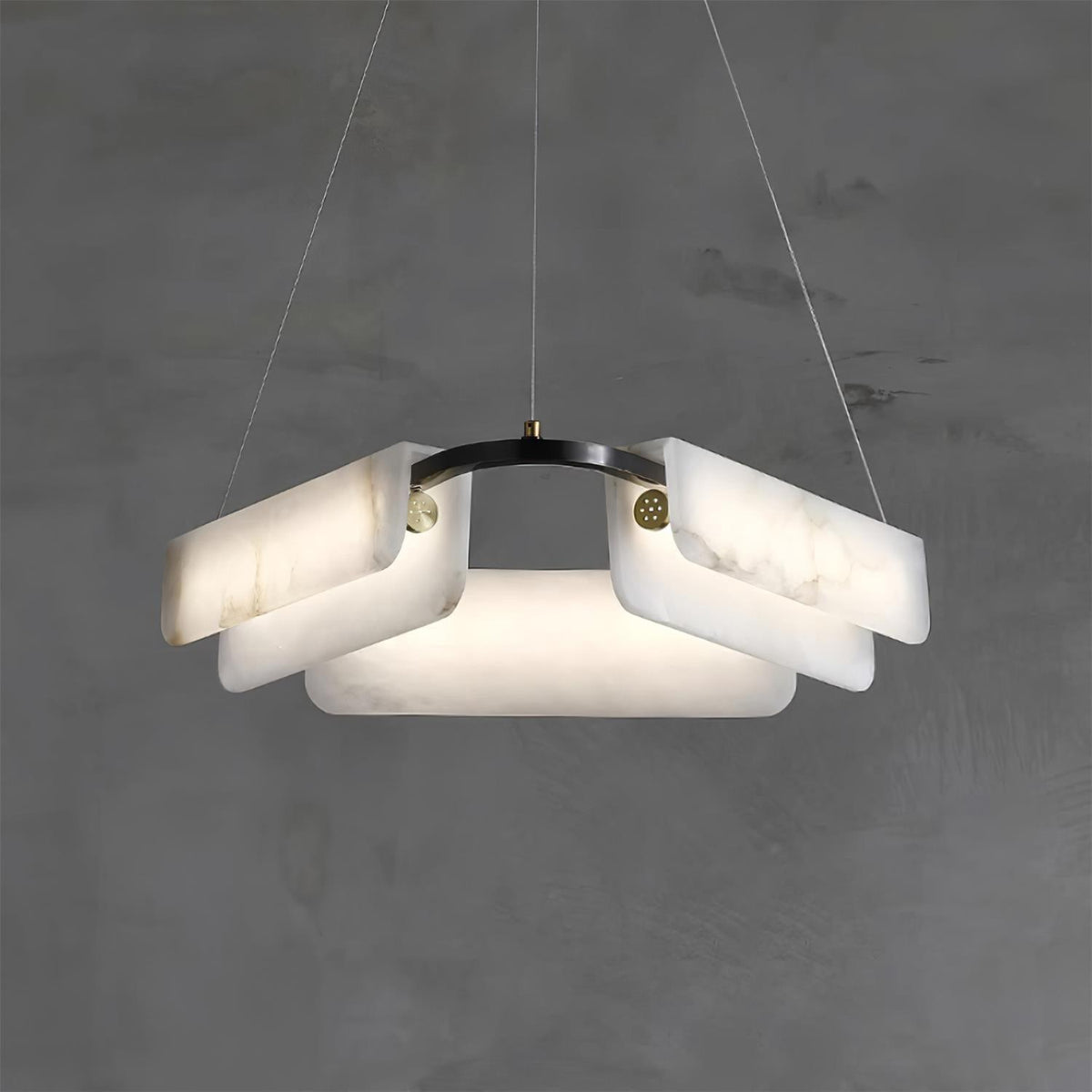 Circona hanglamp van albast
