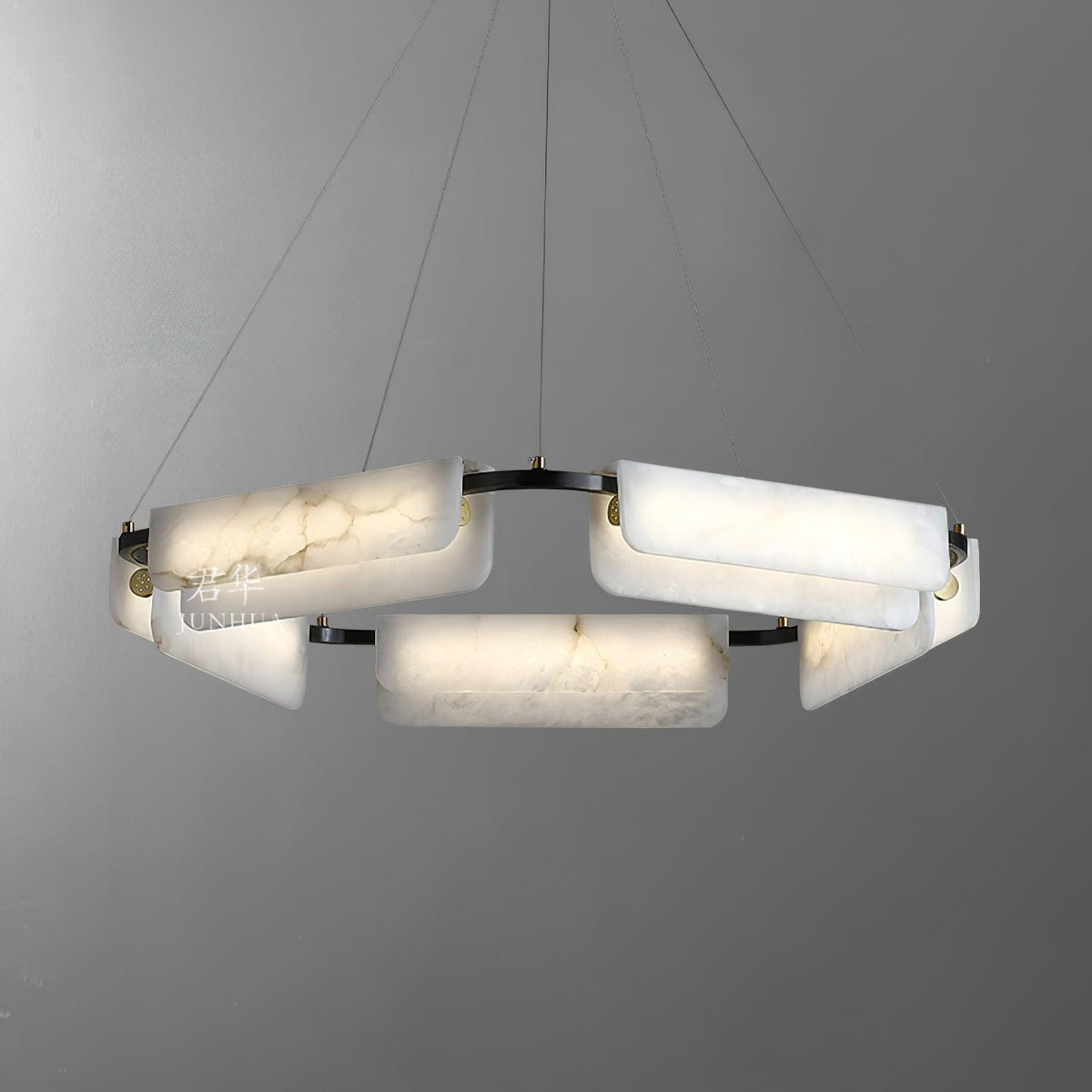 Circona hanglamp van albast
