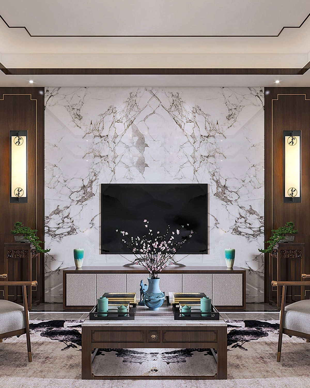 Kelen albasten wandlamp 4 Style
