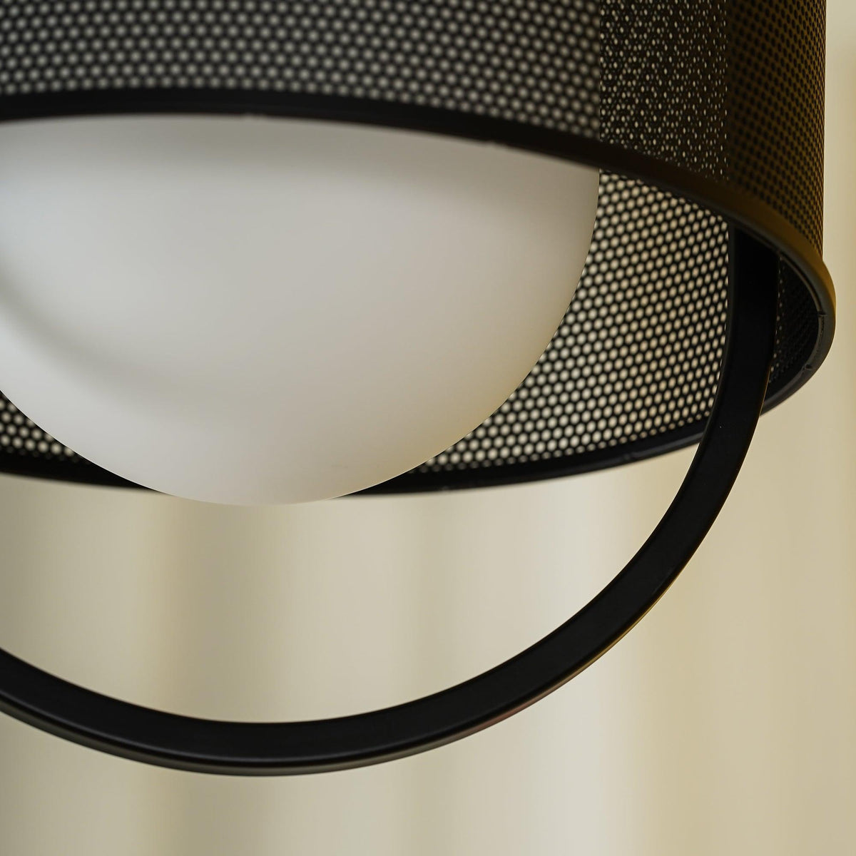 Meren hanglamp mesh cilinder messing accent industrieel