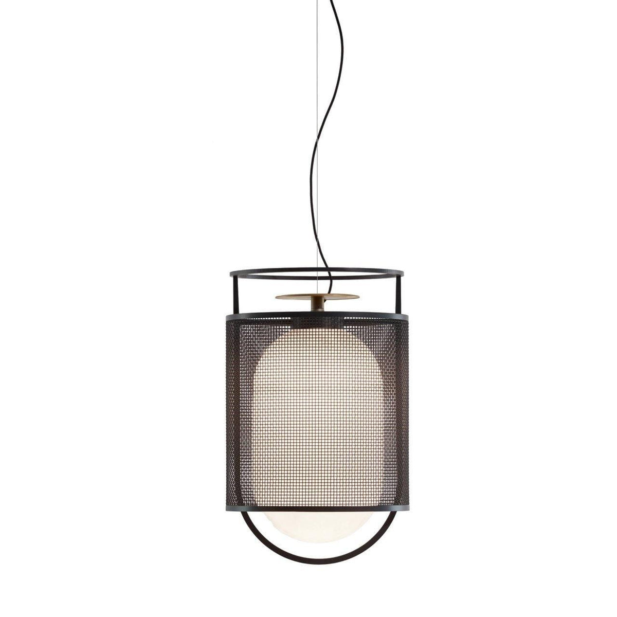 Meren hanglamp mesh cilinder messing accent industrieel