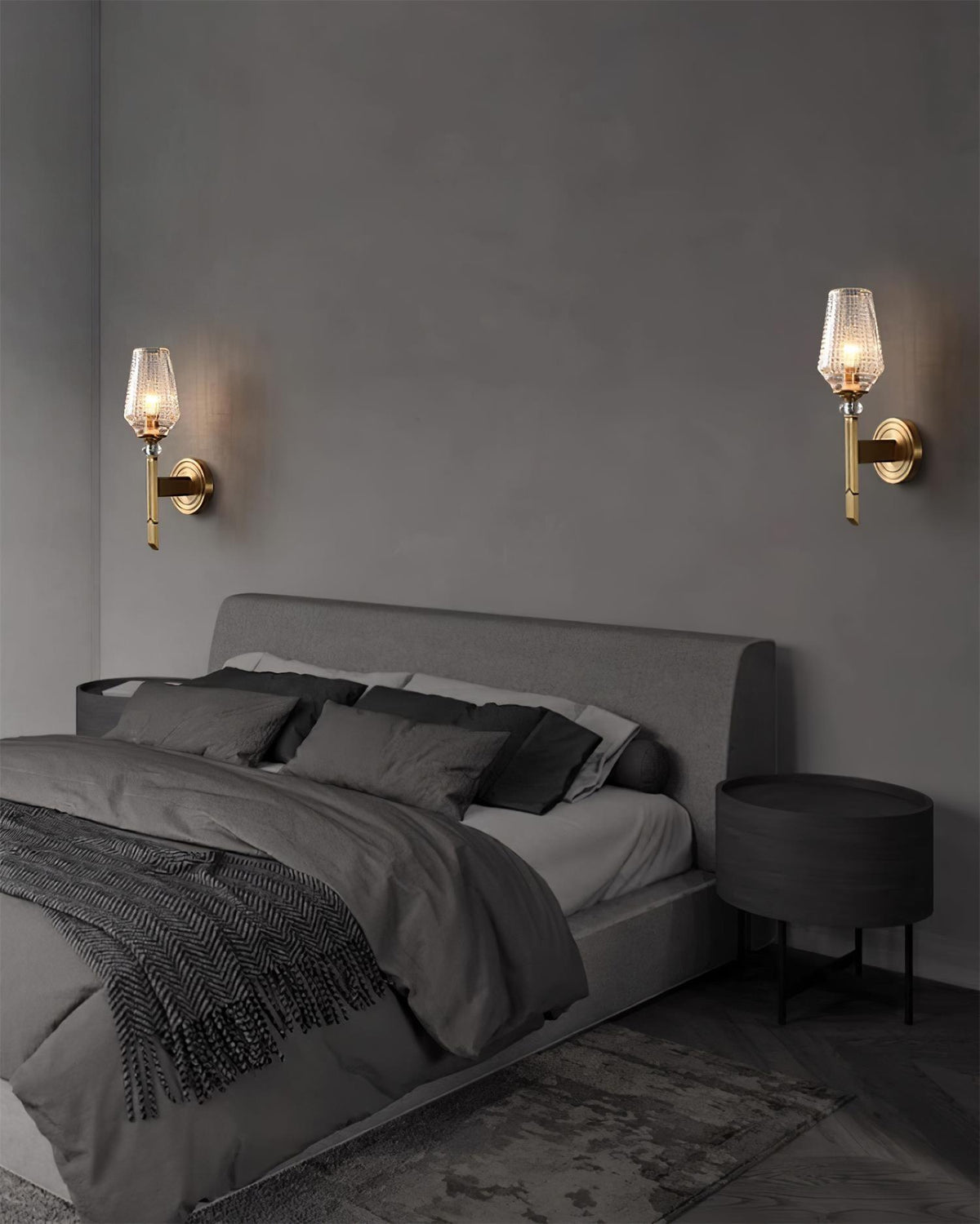 Elyisora wandlamp messing Kristal Elegante