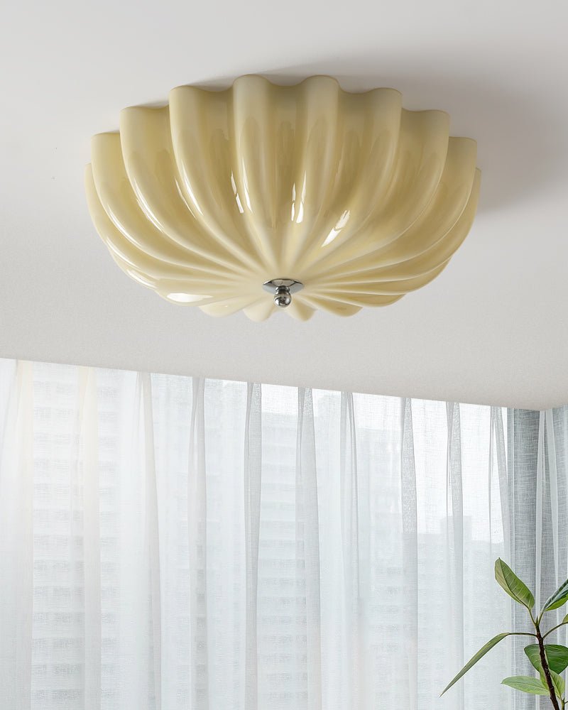 Zerinos Premium Noordse kunst Hout glas plafondlamp