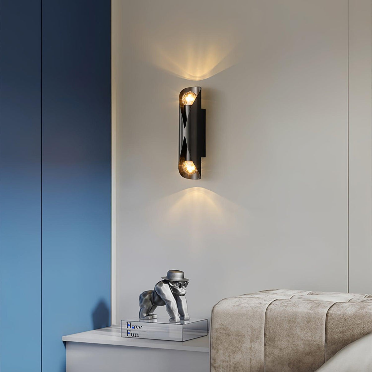 Veyric diamanten messing wandlamp