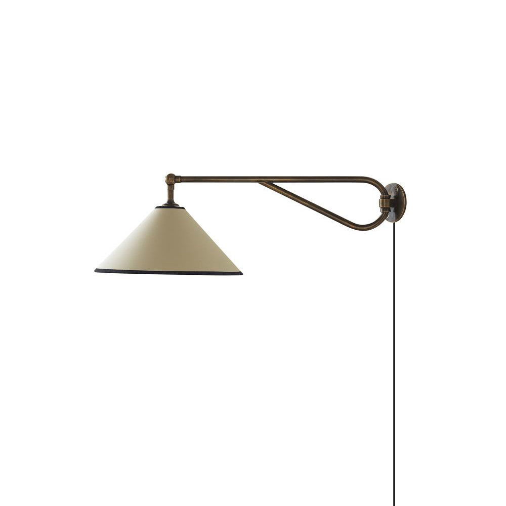 Renalaria wandlamp stoffen kap vintage met stekker voor woonkamer