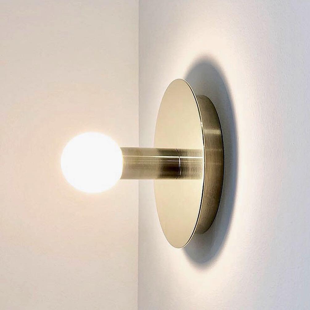 Soluise wandlamp messing blootliggende lamp