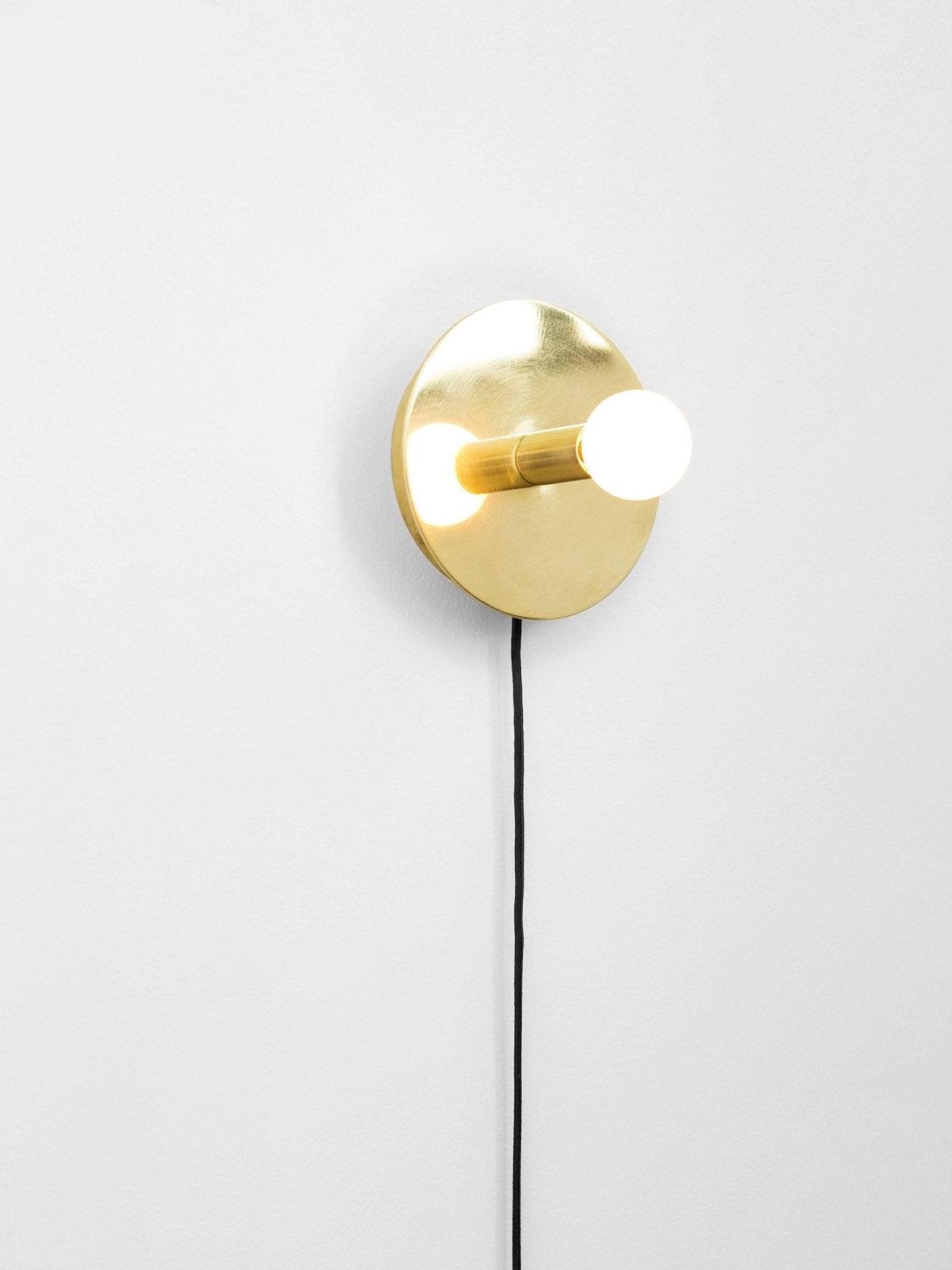 Soluise wandlamp messing blootliggende lamp