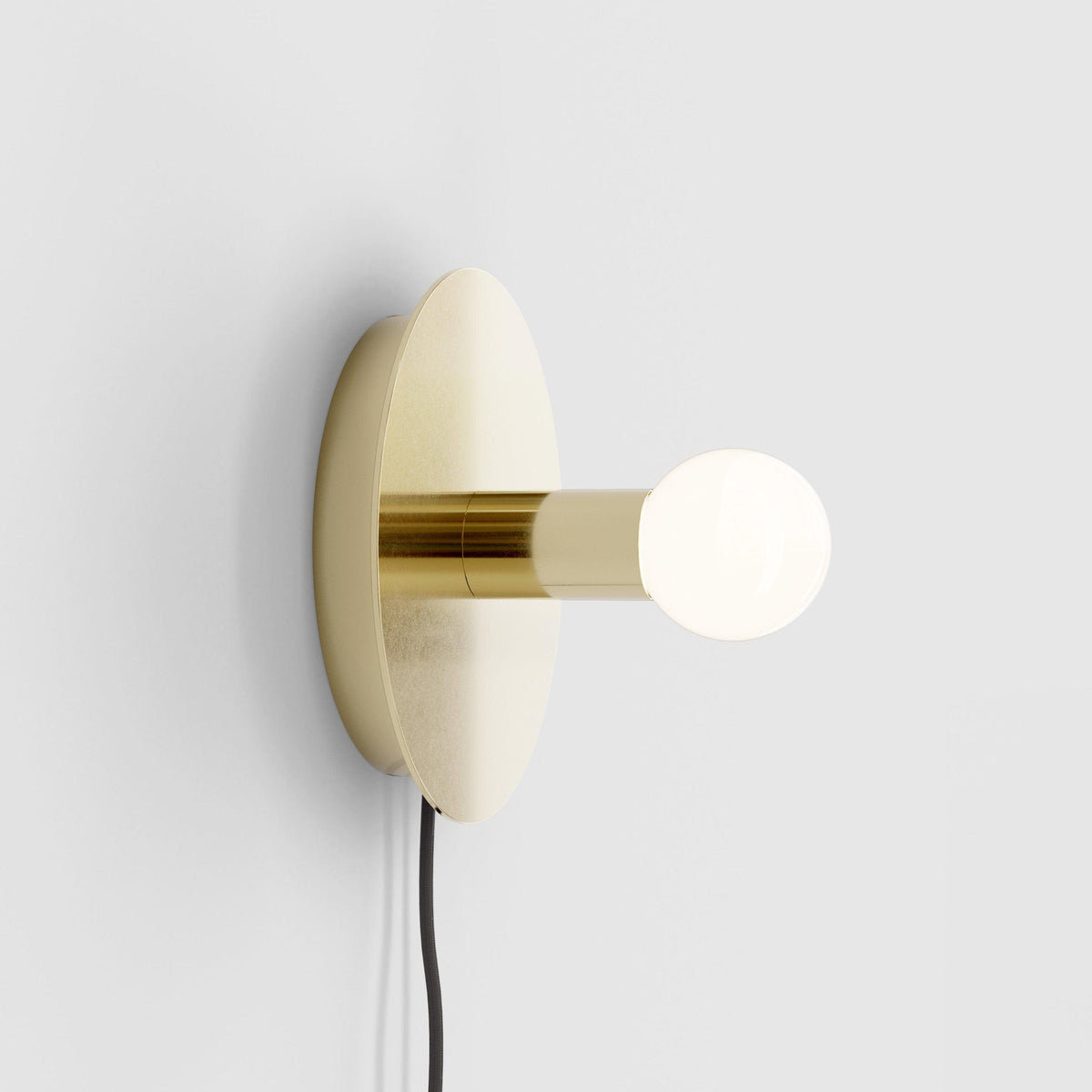 Soluise wandlamp messing blootliggende lamp