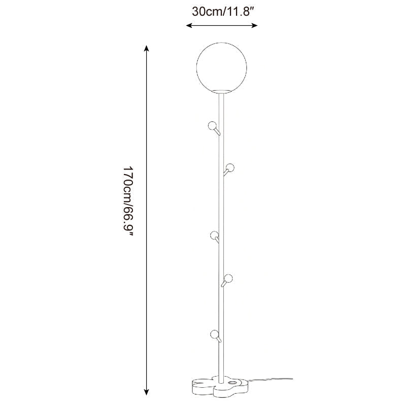Teriiselia vloerlamp