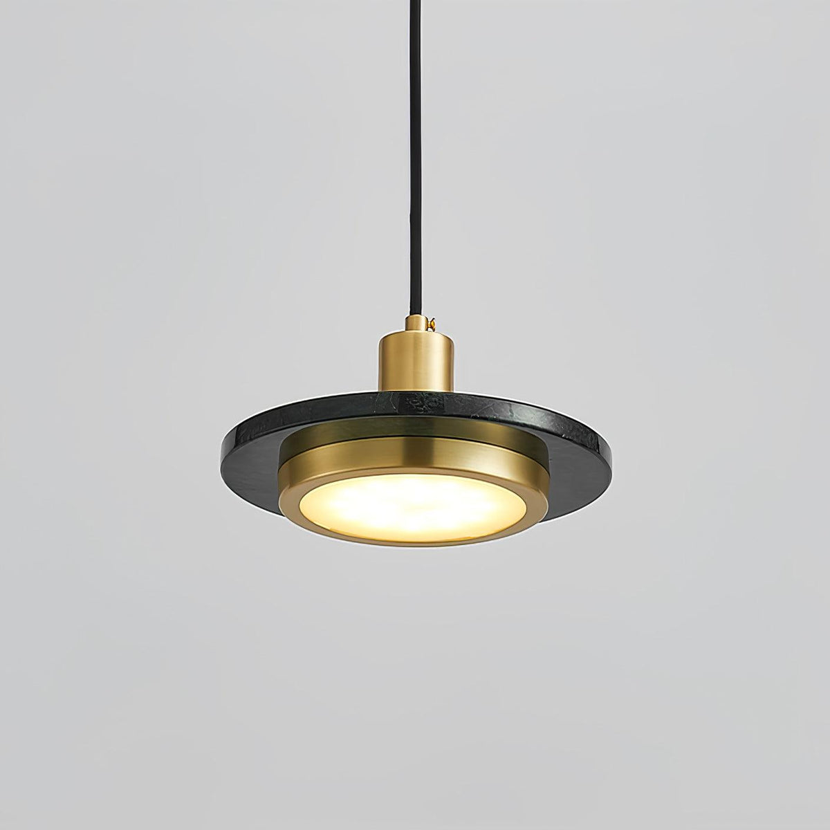 Bram hanglamp marmer dubbele cirkel modern