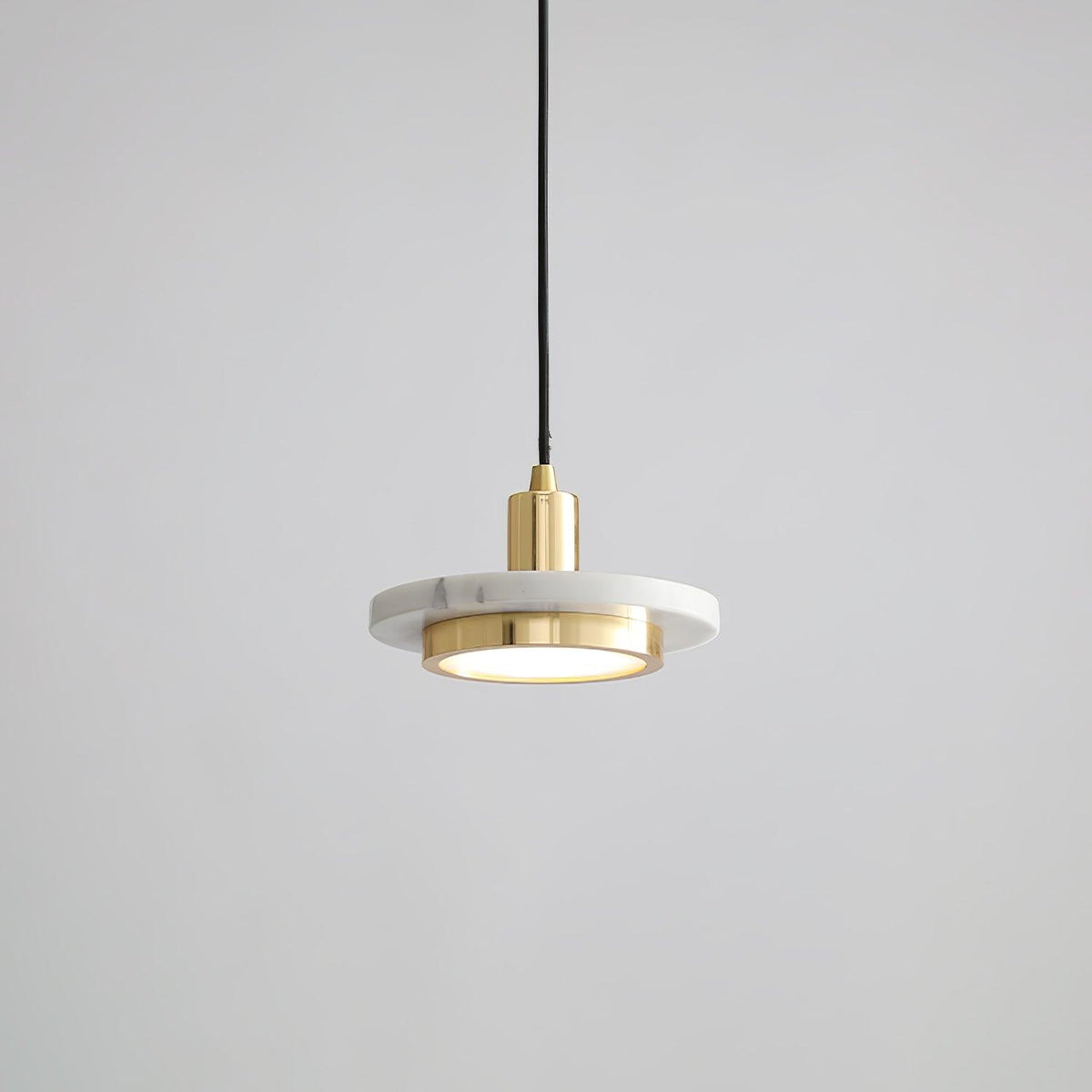 Bram hanglamp marmer dubbele cirkel modern