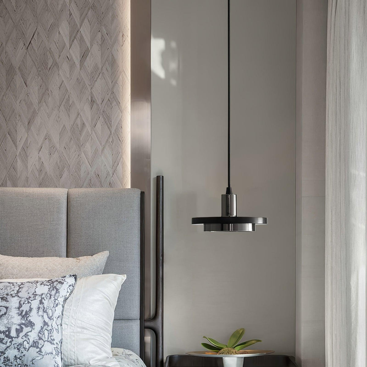 Bram hanglamp marmer dubbele cirkel modern