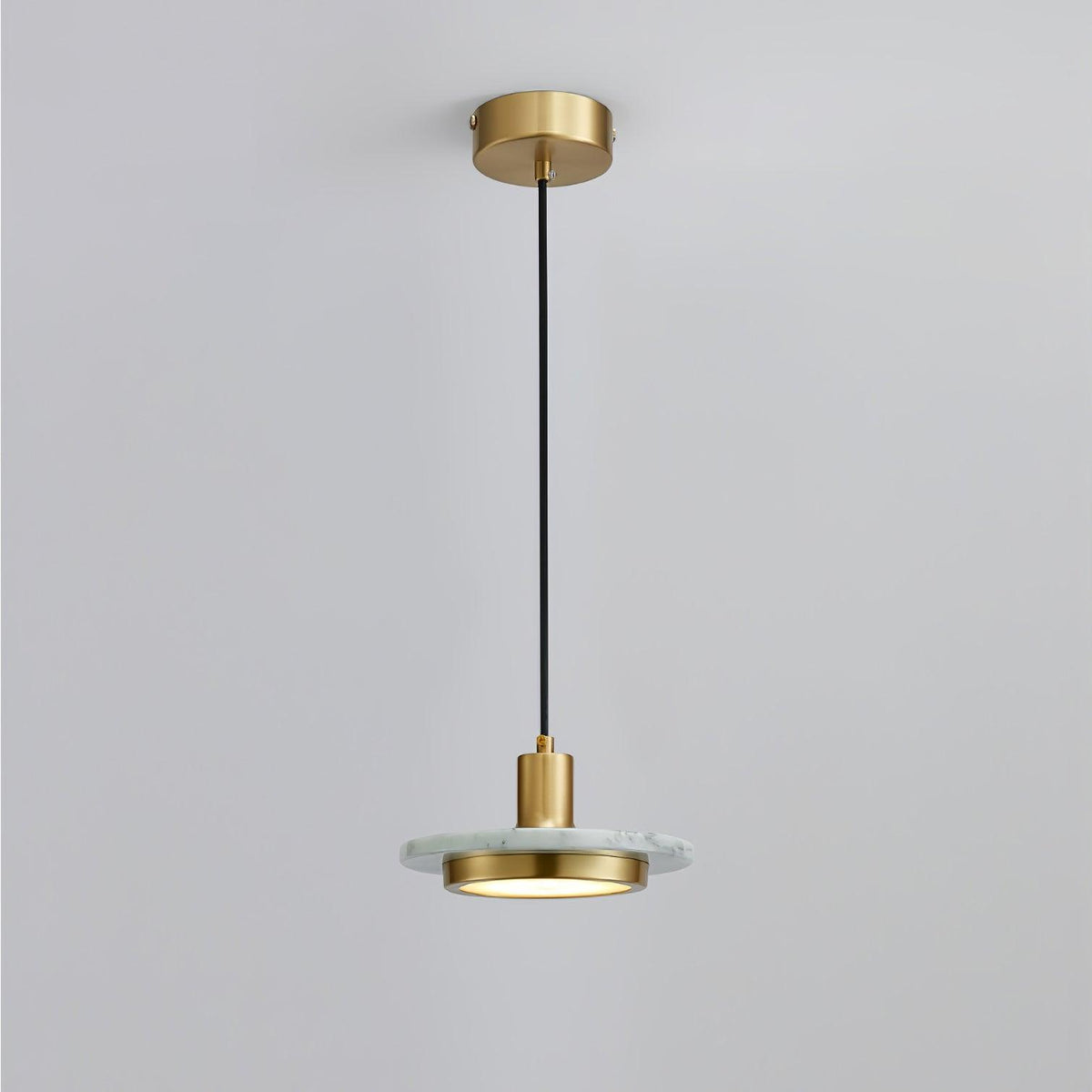 Bram hanglamp marmer dubbele cirkel modern
