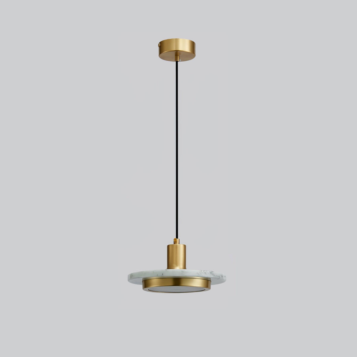 Bram hanglamp marmer dubbele cirkel modern