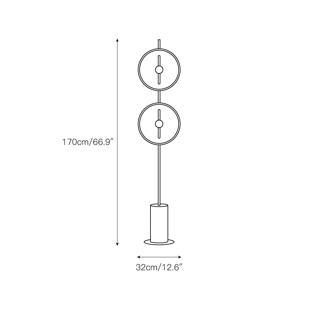 Calaraya Moon vloerlamp