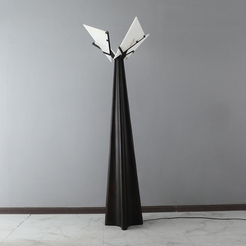 Spire vloerlamp met albasten kap
