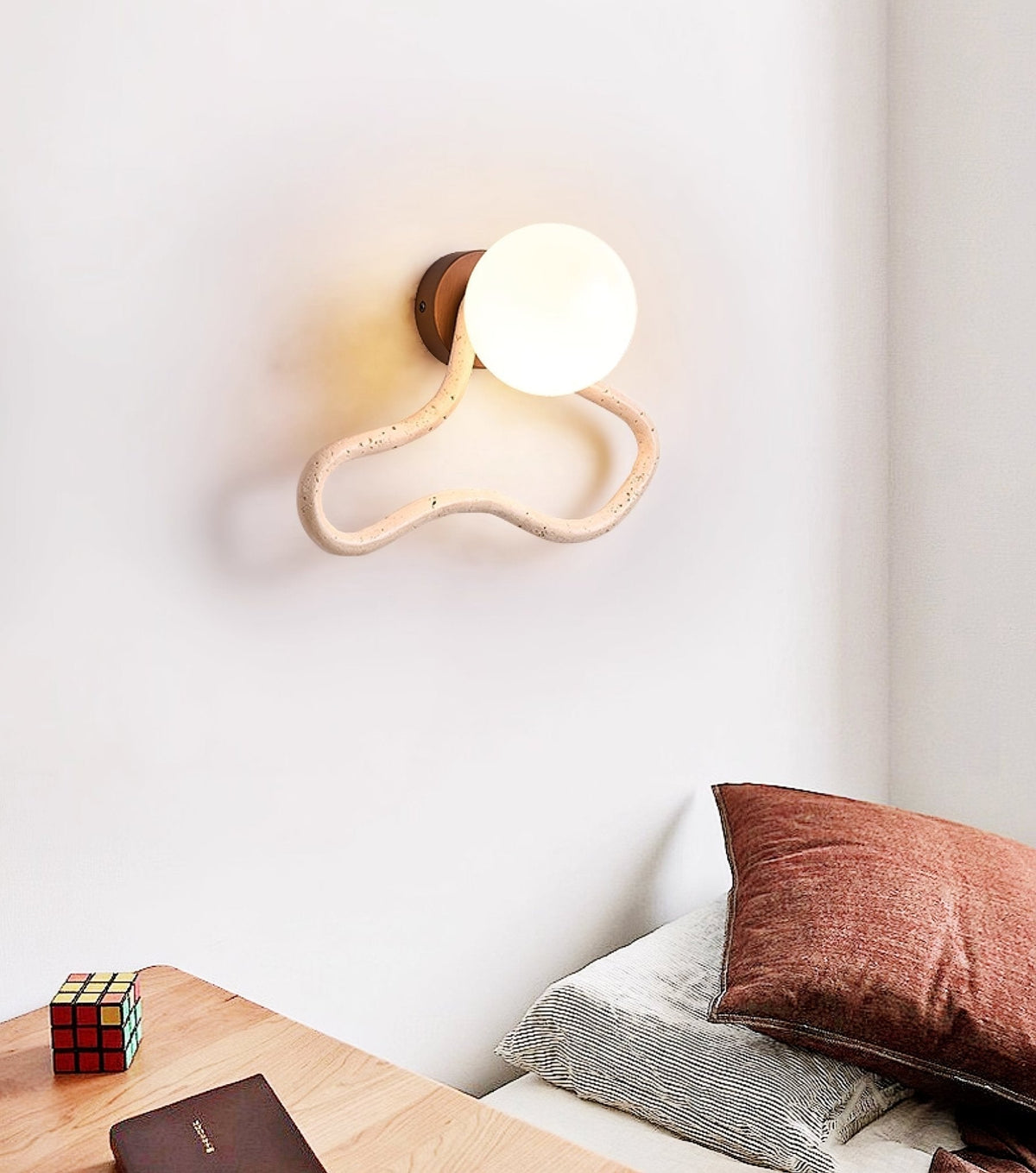 Meldox travertin wandlamp