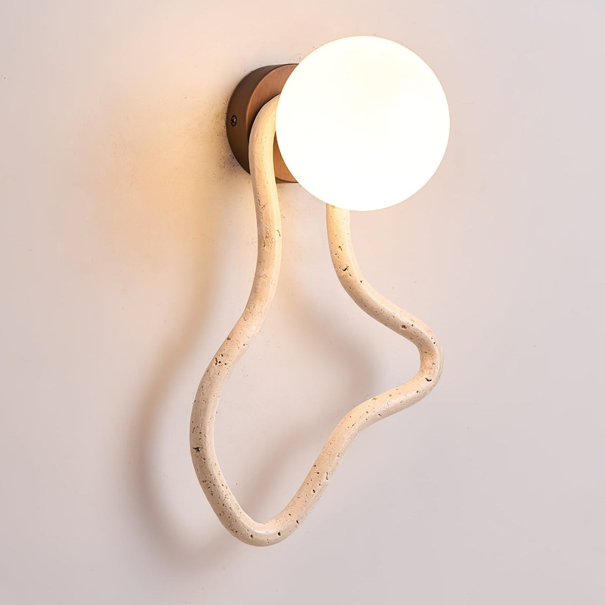 Meldox travertin wandlamp