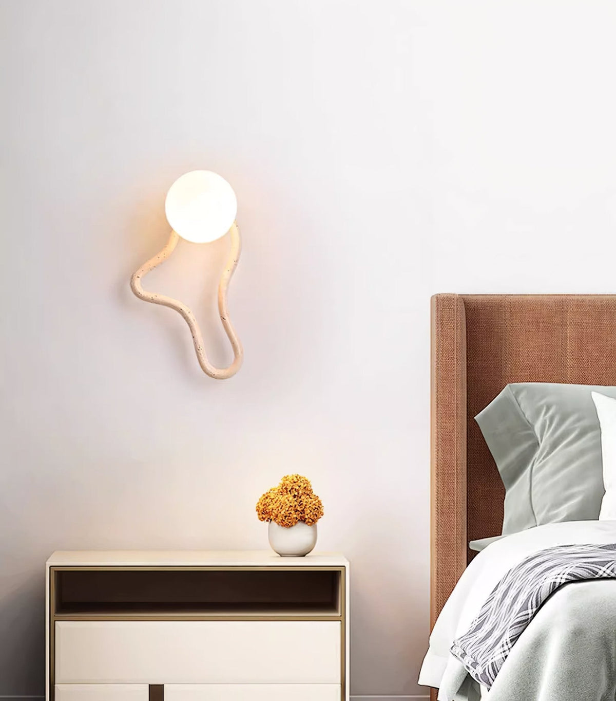 Meldox travertin wandlamp