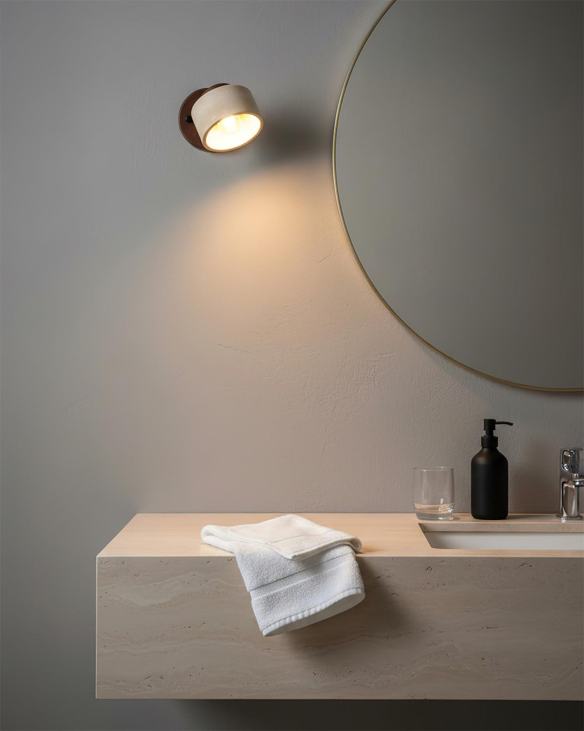 Driftstone wandlamp