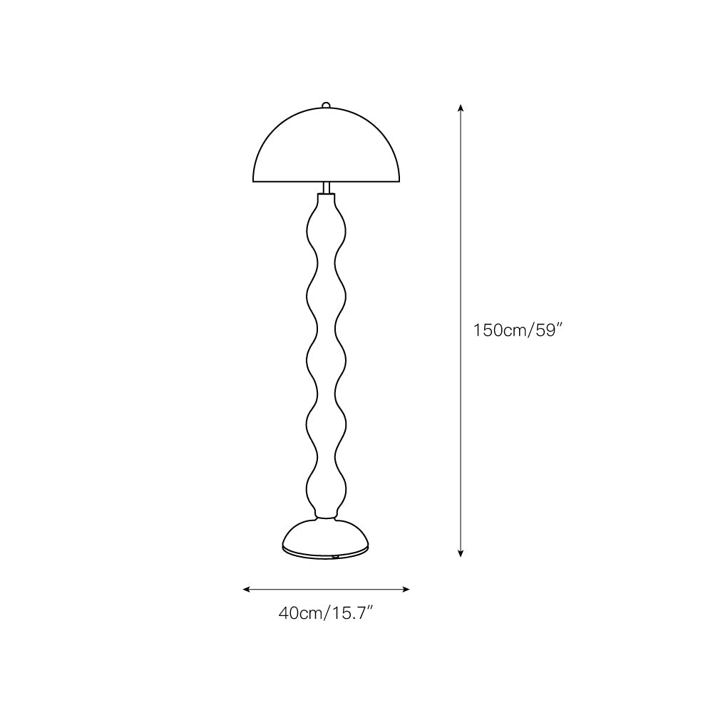 Gourd vloerlamp