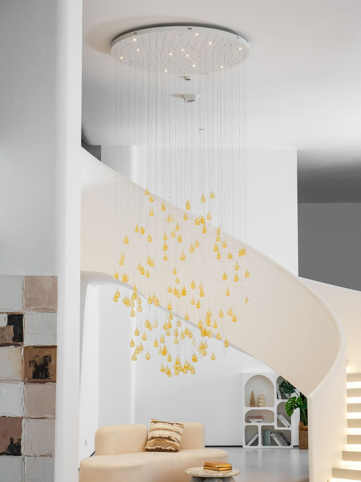 Droplets Cascading Kroonluchter