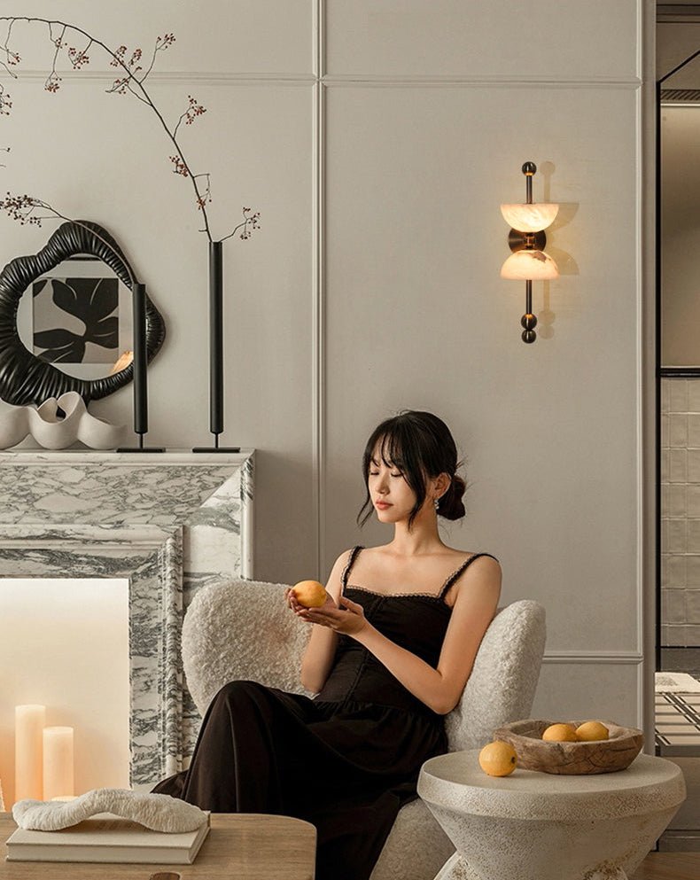Seraphin albasten wandlamp