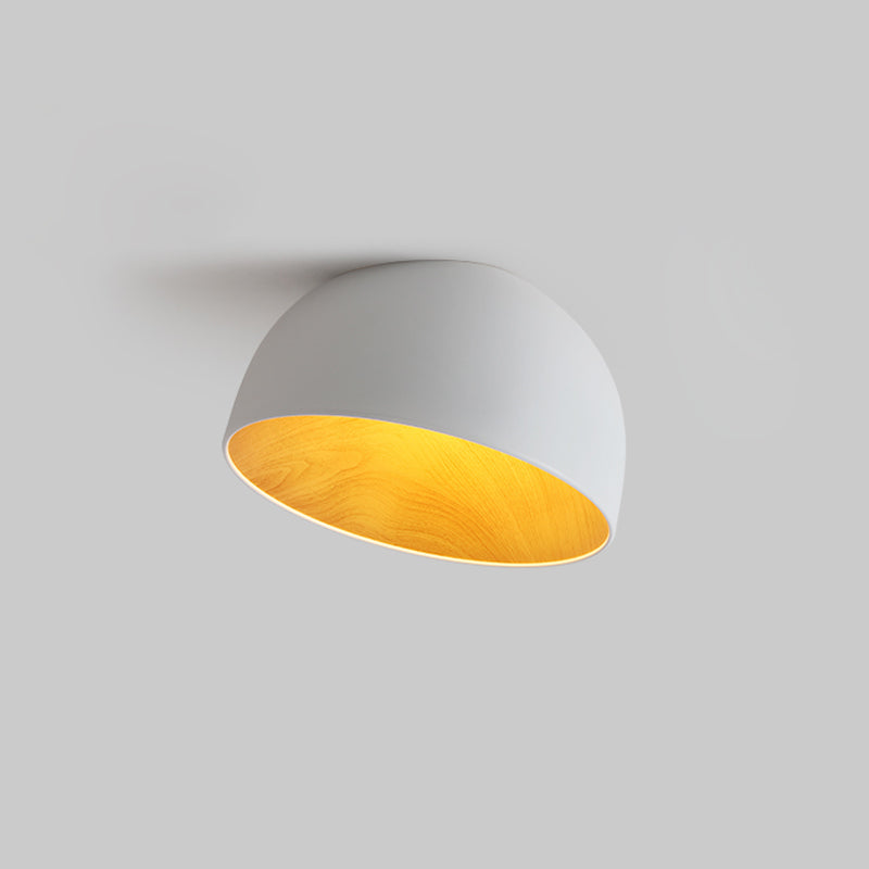 Coda plafondlamp Koepel Hout Minimalistisch