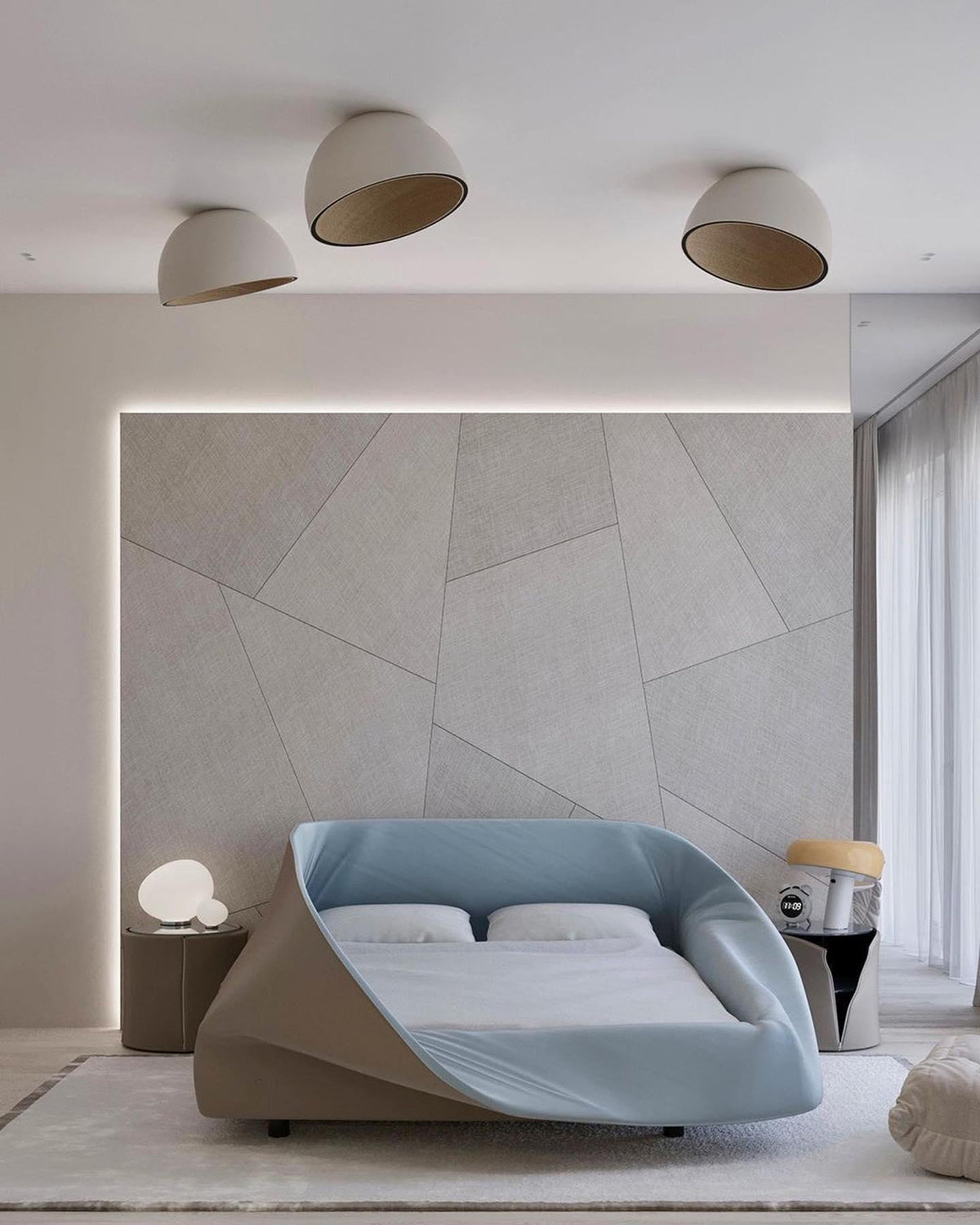 Flanel plafondlamp