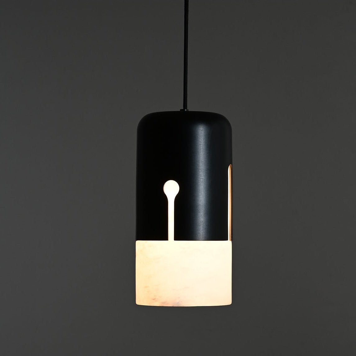 Silas Albast Tweekleurig Capsulevorm Hanglamp