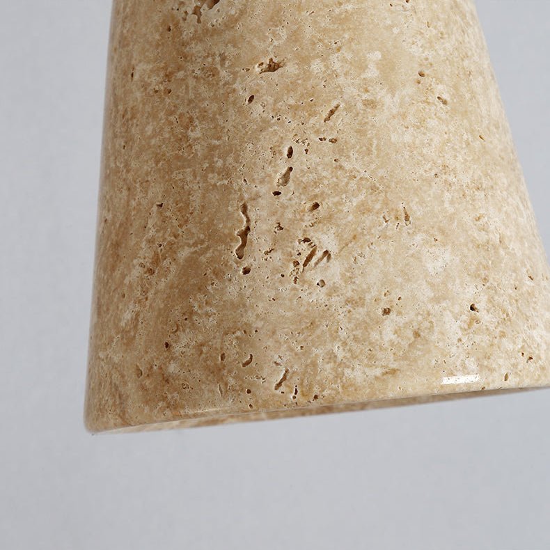 Earthy Geel travertin hanglamp