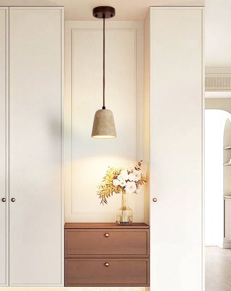 Earthy Geel travertin hanglamp