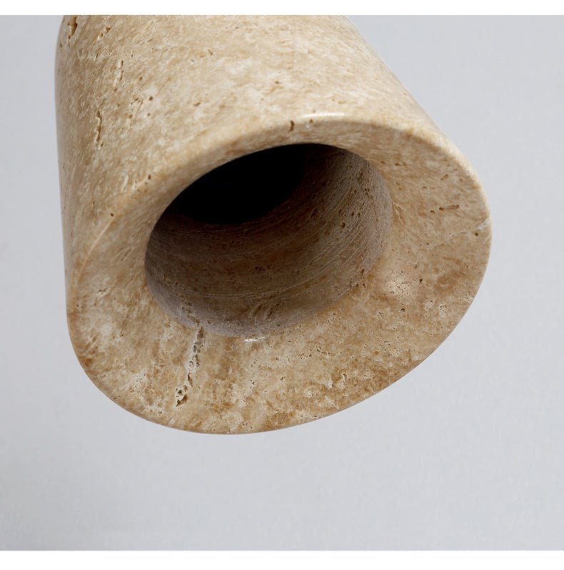 Earthy Geel travertin hanglamp