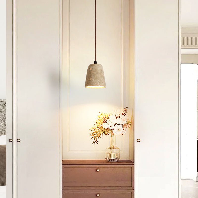 Earthy Geel travertin hanglamp