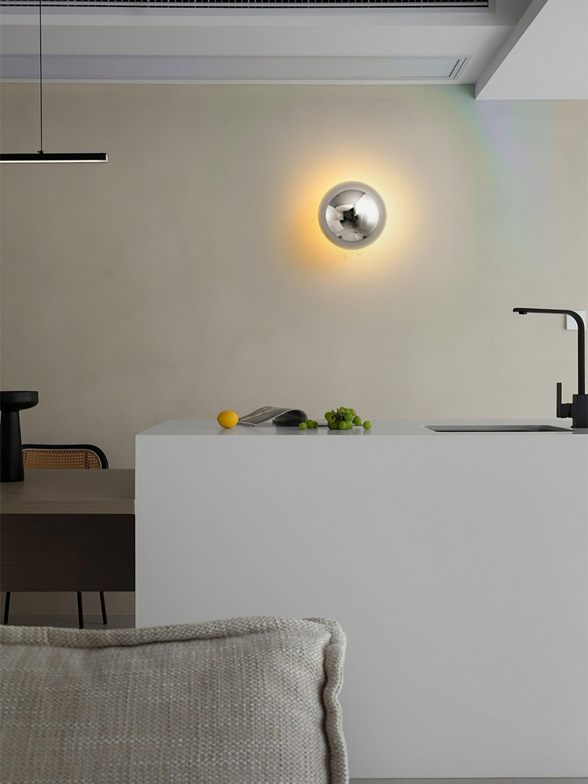 Virixy Moderne minimalistische wandlamp met bolvormige kap