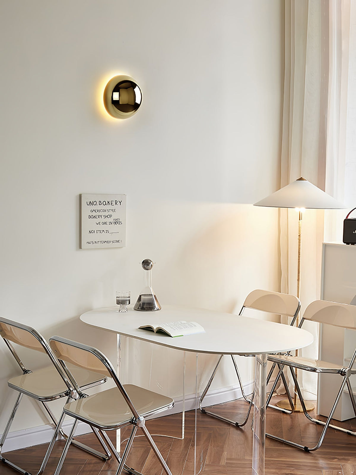 Virixy Moderne minimalistische wandlamp met bolvormige kap