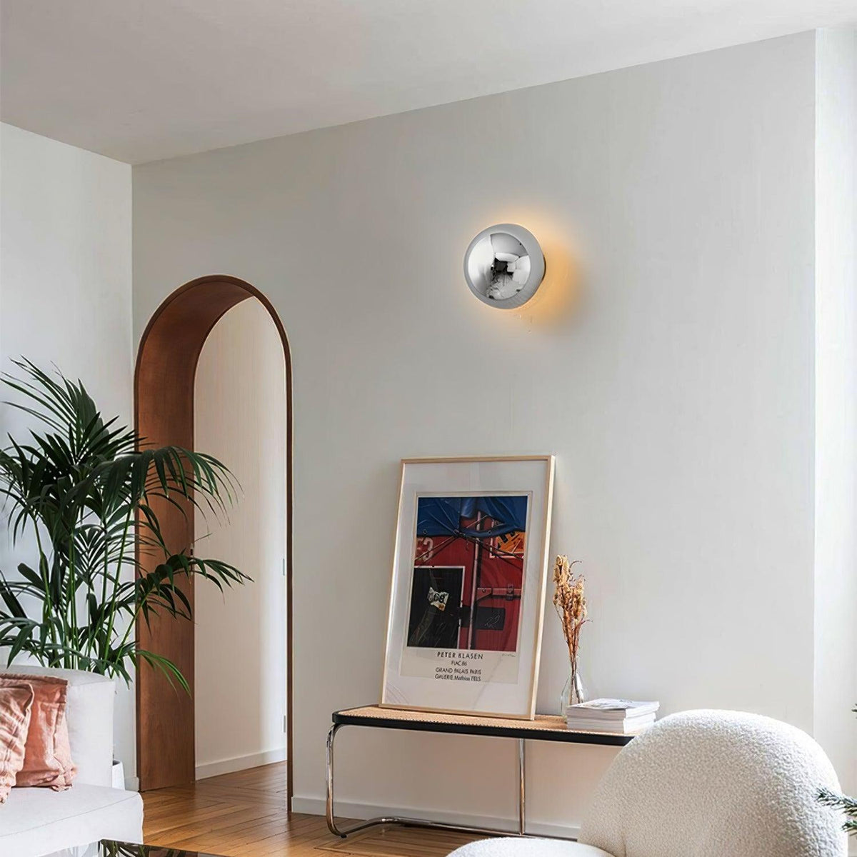 Virixy Moderne minimalistische wandlamp met bolvormige kap