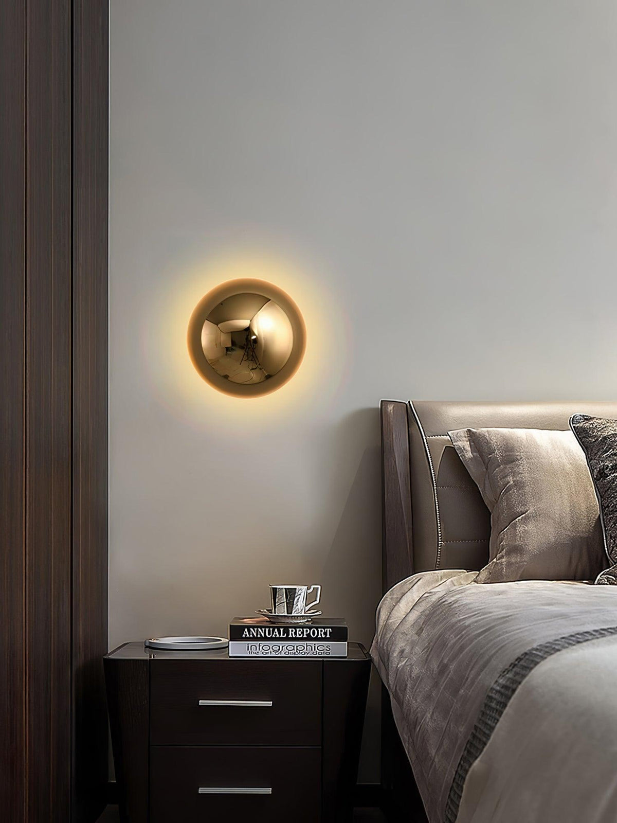 Virixy Moderne minimalistische wandlamp met bolvormige kap