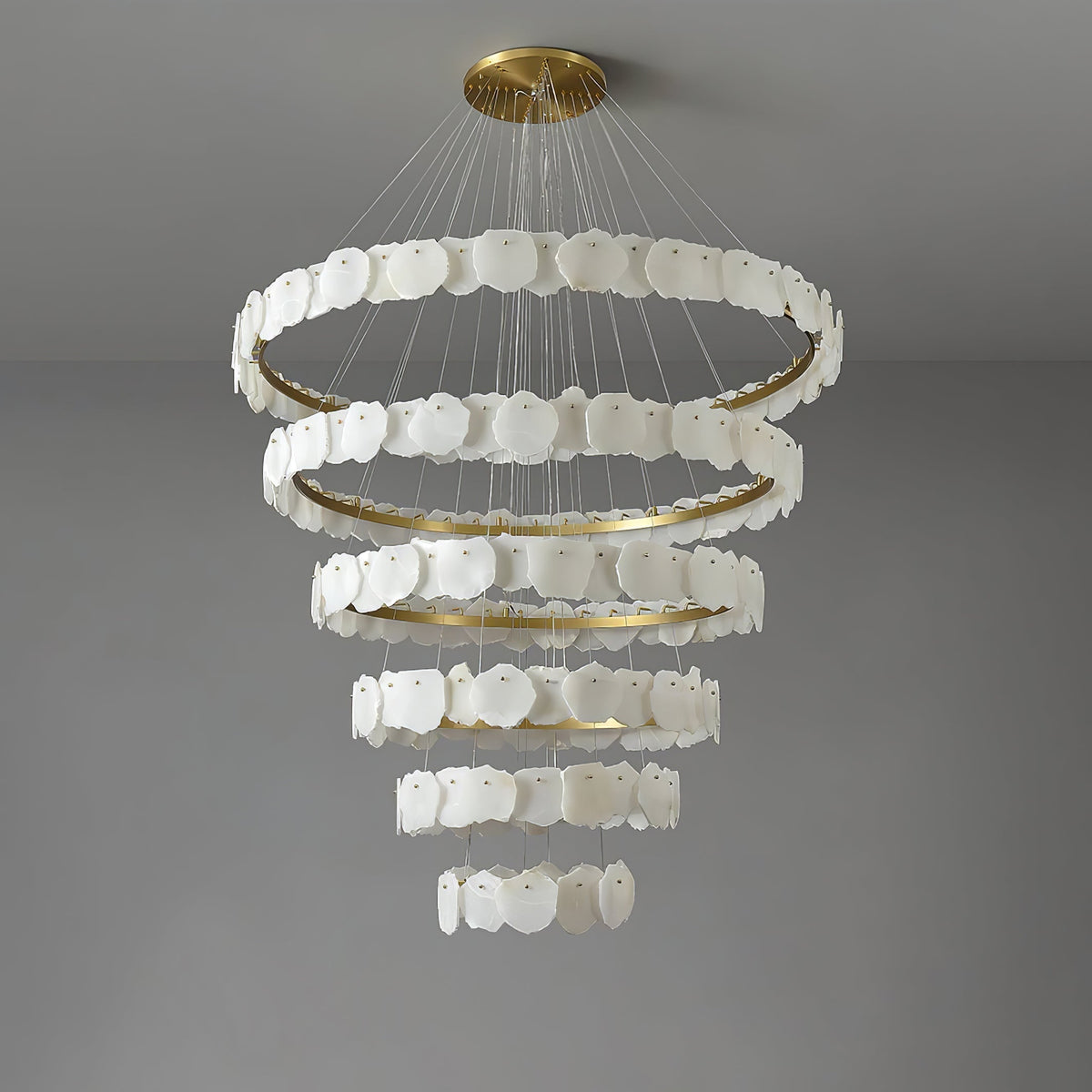Albeine luxe albasten kroonluchter