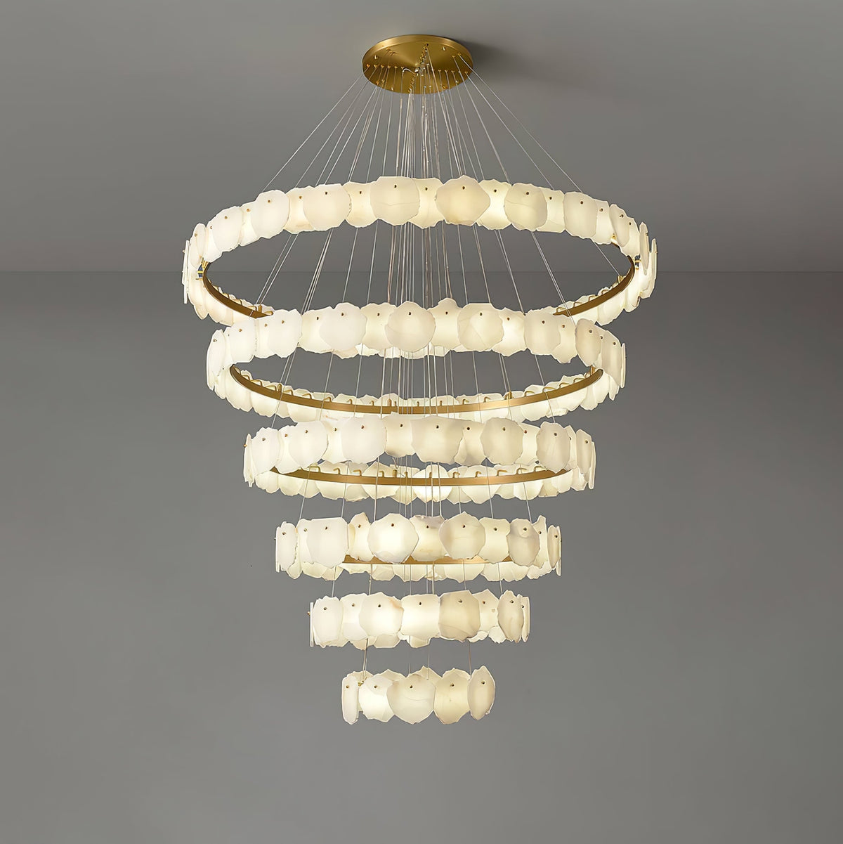 Albeine luxe albasten kroonluchter
