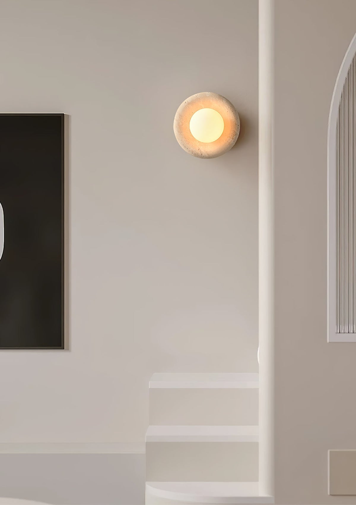 Amber Vintage Marmeren wandlamp