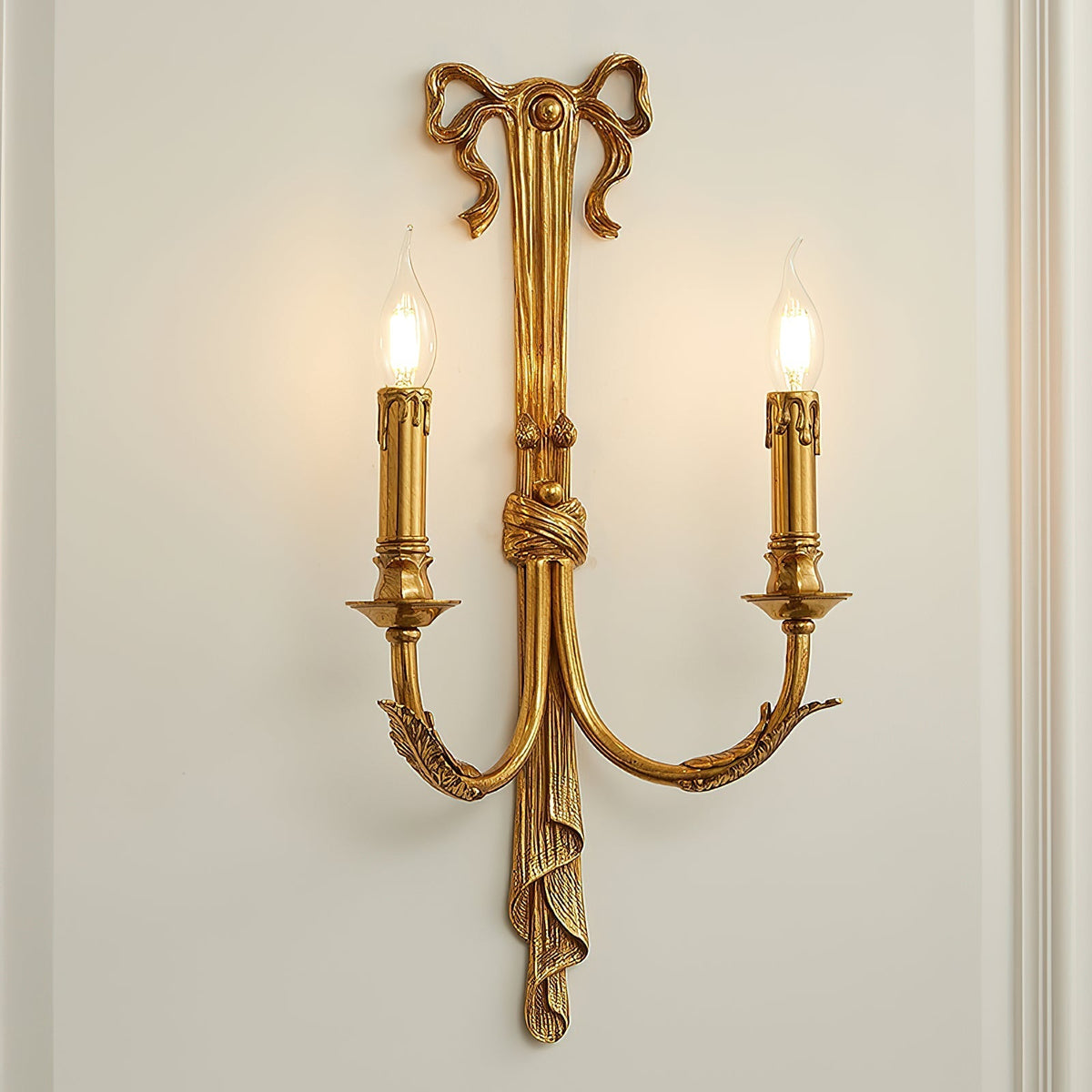 Oriaielle wandlamp van messing