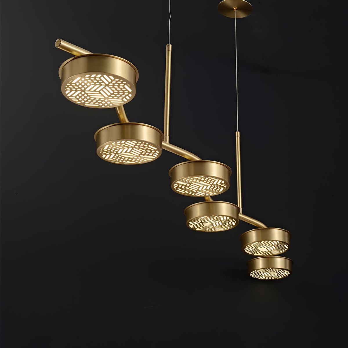 Aureus moderne kroonluchter van messing